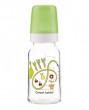 CANPOL BABIES stikla pudelīte 120ml ar silikona knupi 3m+
