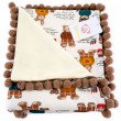 BABALU kokvilnas pleds 80x90cm ZOSIA